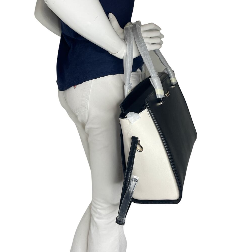 Kate Spade Geraldine Patterson Drive Black Cement Shoulder Satchel Bag - Picture 7 of 7